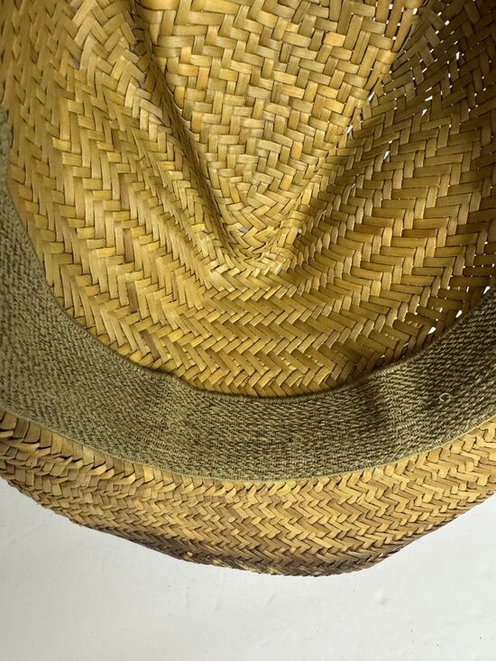 Vintage Cowboy / Cowgirl  Western Country Woven Straw Hat Size XL main image 5